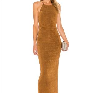Significant Other Texas Halter Dress in Bronze